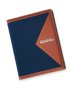 canvas and vinyl letter-size padfolio